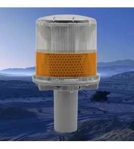 Baliza Solar Vial amarilla
