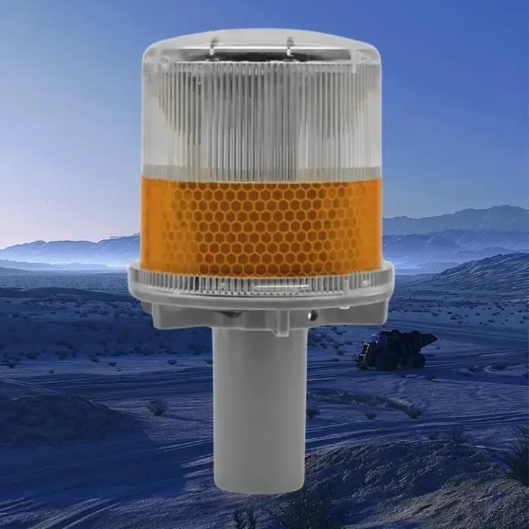 Baliza Solar Vial amarilla