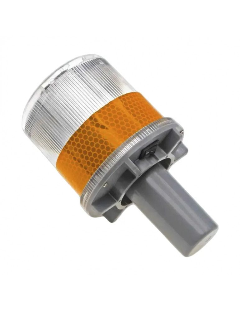 Baliza Solar Vial Amarilla para Cono 3