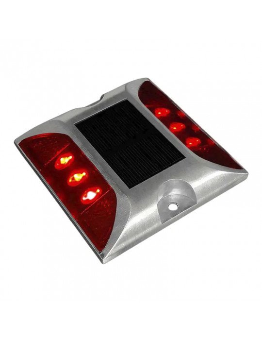 Tachas solares sin vástago rojas