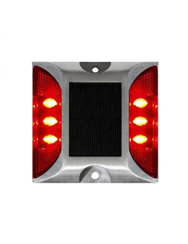 Tachas solares sin vástago rojas