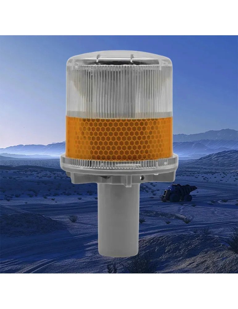 baliza solar amarilla