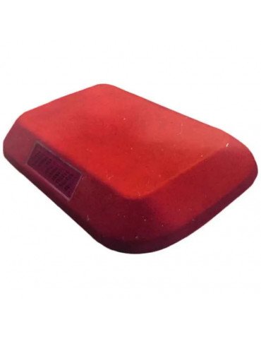 Tachón Bajo Bidireccional Rectangular Rojo